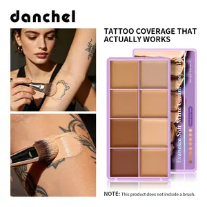 8g Multifunctional Concealer Palette, Universal Eye & Face Concealer, Flawless Coverage, Covers Blemishes, Dark Circles, Brightening, Natural Finish