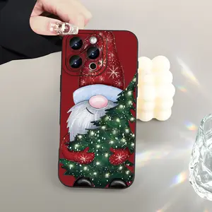Hot-selling creative Christmas-themed phone cases, compatible with iPhone series 11/12/13/14/15/16/17 ProMax/16E/12/13MINI/X/XS/XSMAX. A perfect holiday gift for friends, family, and yourself., Cover, Accessories, Smartphone, Cellphone
