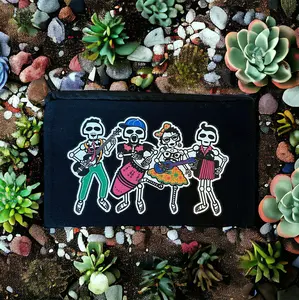 Black Canvas Zipper Bags