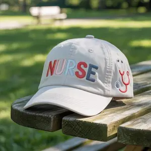 NURSE Embroidered Hat – Custom Wash Cap, 2-Tone or Baseball Cap for Nurses, Medical Workers, Graduation & Appreciation Gift, Occupation Cap