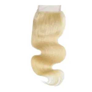 #613 BLONDE 5X5 TRANSPARENT CLOSURES
