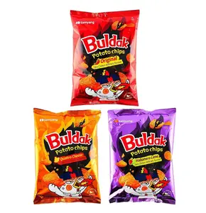 SAMYANG Buldak Spicy Chicken Chips - Korean Hot Chicken Flavor with 4 Cheese, 120g