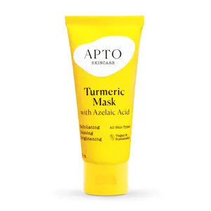 APTO Skincare Turmeric Mask w/Azelaic Acid: Brightening, Exfoliating & Soothing Thick & Creamy Formula for a Glowing & More Even-Toned Complexion