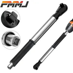 PMMJ 1pc Offset Extension Wrench for Impact Drills, Extended Ratchet Wrench, Electric Extended,Cr-V Steel,Durability High-strength Construction Ensures Longevity,Chain Drive Ratchet Wrench Tool for Heavy Duty Tightening Fasteners in Tight Spaces