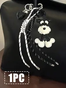Y2K Sherrina Dog Leash Bag Accessories, Nylon Rope Keychain Pendant, Animal Shape Handmade Cord, Sporty Style Original Design