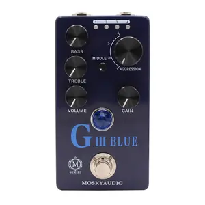 MOSKY Guitar Bass Preamp/Overdrive/Distortion Effect Pedal True Bypass 4 Models