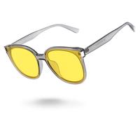 Transparent Gray Frame Night Vision Yellow Lenses