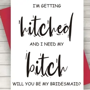 1PC Bridesmaid Proposal Greeting Card, Premium Quality - "Will You Be My Bridesmaid?" Wedding Invitation Card for Bride's Best Friend, Sister, Future Bridesmaid, Perfect for Wedding Party Gifts, Bridal Party Invitations