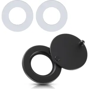 Peephole Cover Privacy Door Viewer Cover with Self Adhesive Installation Tool Home Security Privacy Protection Matt Black
