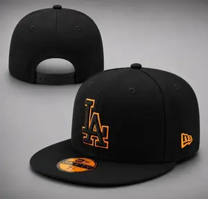 Los Angeles Dodgers New Era 9FORTY Snapback Baseball Cap – Black, flat brim, white LA logo and commemorative badge on the side, MLB streetwear accessory.