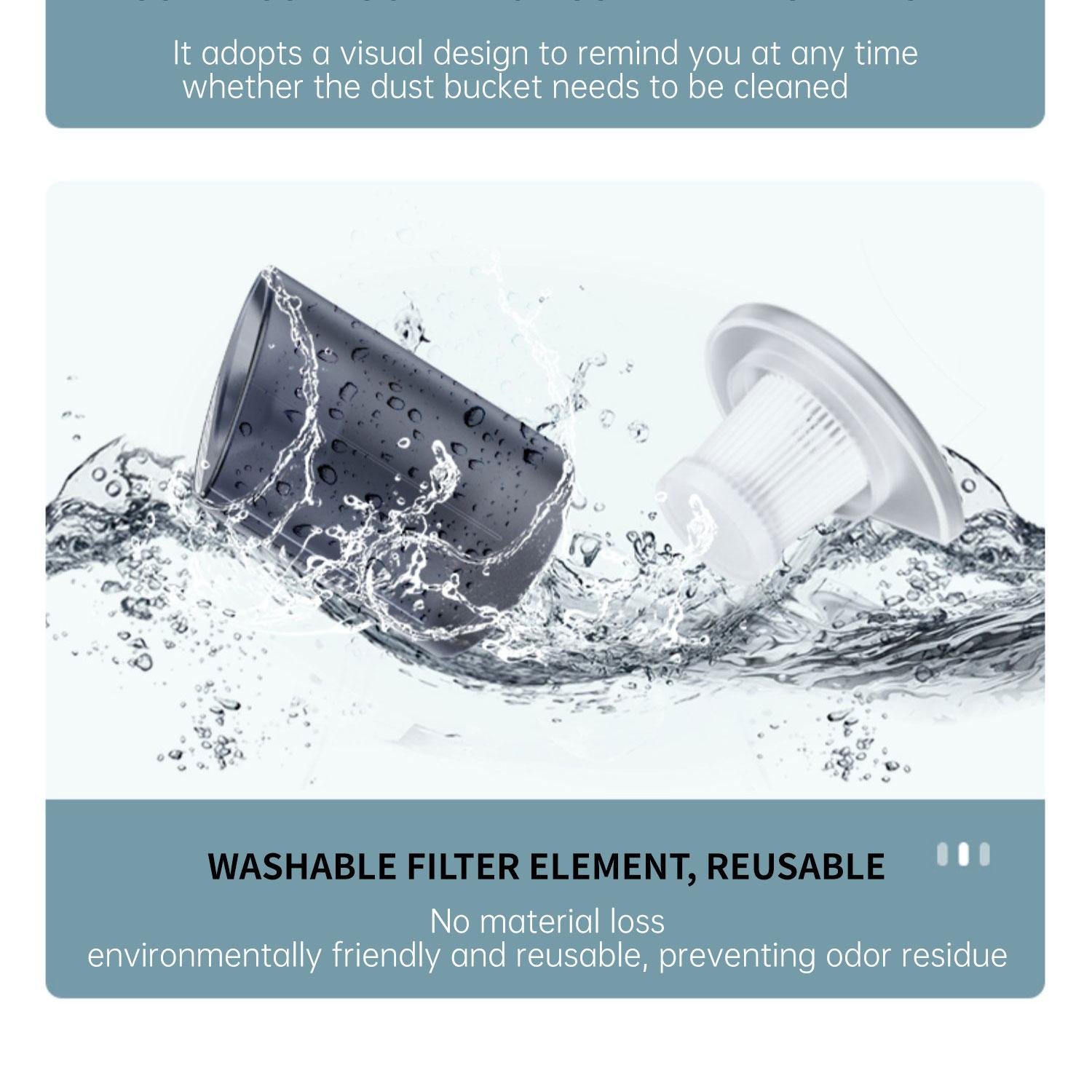 Handheld Car Vacuum Cleaner, 9000Pa Vacuum Cleaner and Air Duster, 120W High Power Hand Held Vacuum with LED Light and Multi-Nozzles for Car, Home, Office, Pet