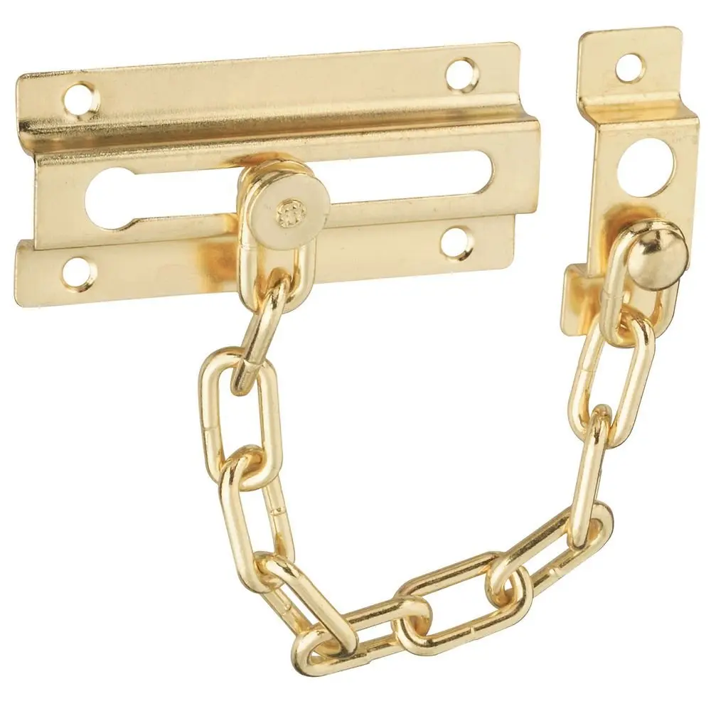 N183-590 V807 Door Chain In Brass 1/2" X 6"