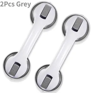 2-Pack Bathroom Safety Handles, Non-Slip Shower and Toilet Grab Bars, Easy-to-Install Auxiliary Handles