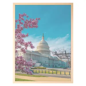 REGALWOVEN Wall Picture Frame for Photo and Poster, Art Photo Frame for Wall Hanging Picture Frames 6x8 Inch Wood Grain Color