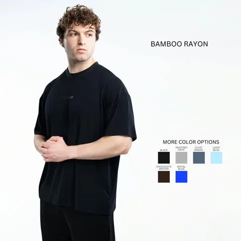 EKKO Bamboo Rayon Oversized T-Shirt