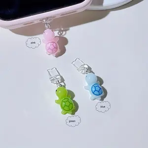 Cute Turtle Design Charm Accessory Phone Charging Port Dust Plug, 1 Count Anti Dust Plug for iPhone Type-C Charging Port, Mobile Phone Accessories for Women & Girls
