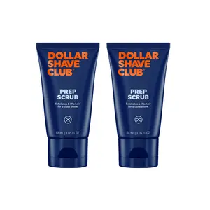 Dollar Shave Club Pre Shave Scrub – Exfoliating Shaving Scrub Lifts Hairs for a Closer Shave, Helps Prevent Ingrown Hairs, 3 oz, 2-pack