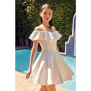 Do + Be Collection A Line Ruffle Dress