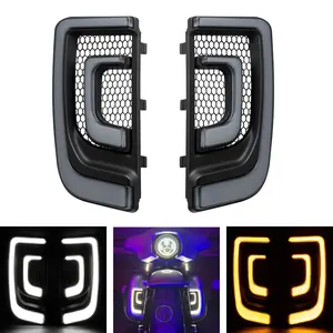 HOGWORKZ® Lumipro LED Lower Fairing Inserts for Harley® Touring '14-'25 | Black