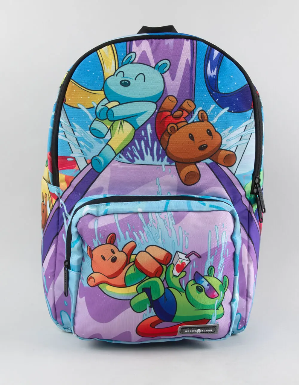 SPACE JUNK Waterslide Bear Backpack, Multi-Colored