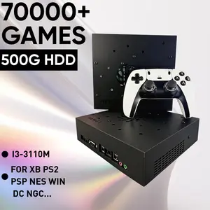 2026 NEW Retro Game Box Upgrade Gaming Experience 4G RAM 500G HDD 70000 Games plug play on TV projector childhood memories station 2