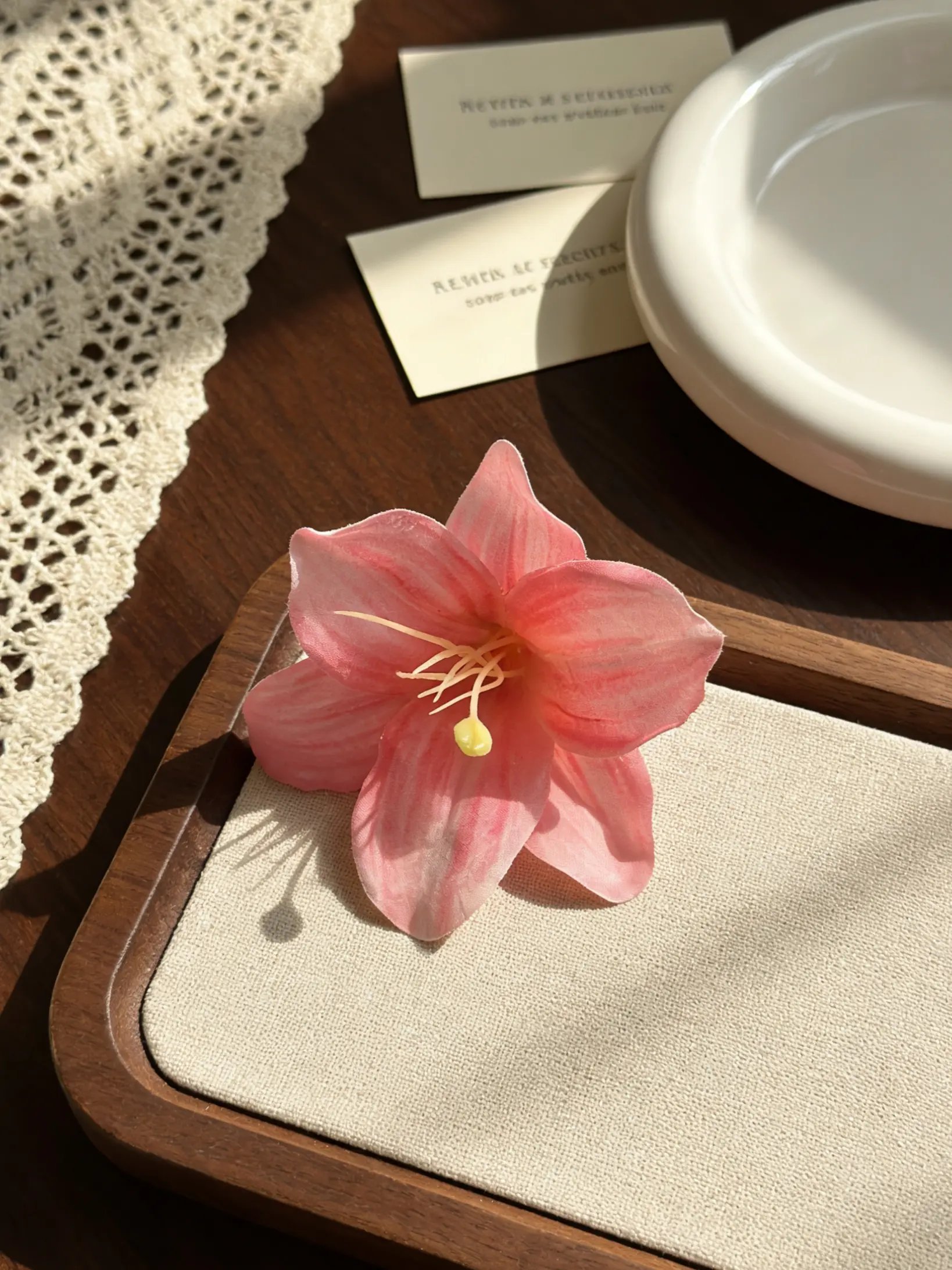 Mother's Day Gift Boho Style Lily Flower Hair Clip, Flower Claw Clips, Boho Charm, Cute Fashion Design, Perfect for Daily Wear & Special Occasions, Beach Vacation, Photo Prop, Party Accessory, All Season Fit, Boho Hair Accessories