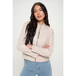 Coalition LA Zip Up Vegan Moto Jacket for Women
