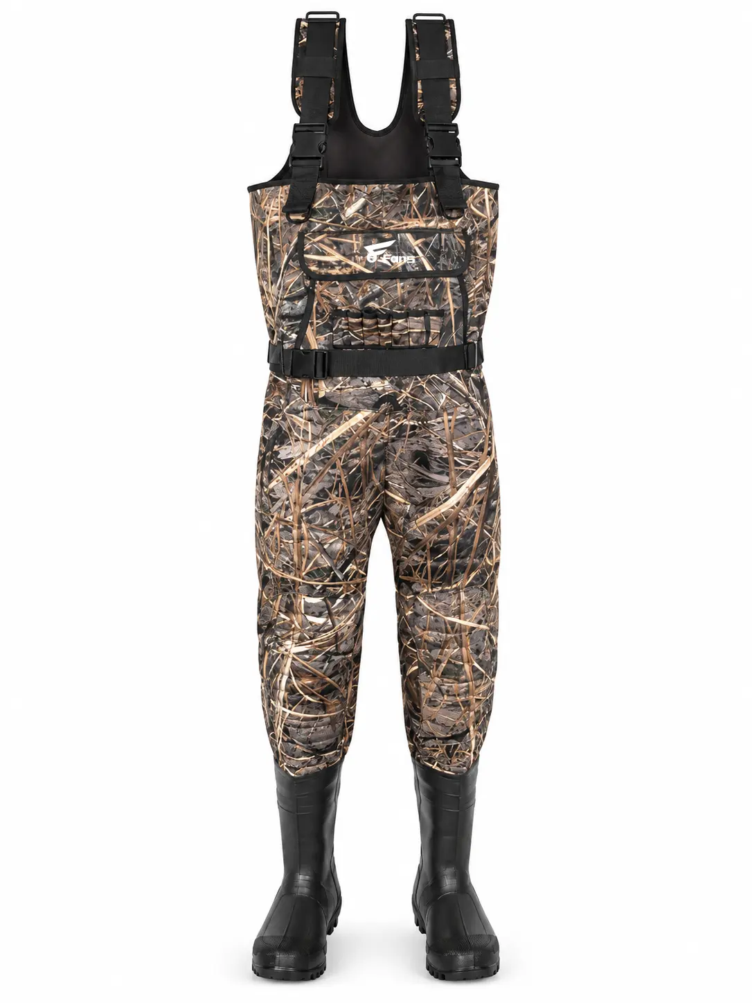 [Limited Sizes Clearance] 8Fans 5mm Neoprene Waterproof Chest Waders with 1000g 3M Thinsulate Insulated Boots for Duck Hunting & Fishing