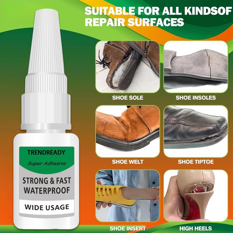 4PCS Magic Glue Shoe Glue New Super Glue Clear, StrongAdhesive,Fast Drying Cyanoacrylate Glue forWood,Rubber,Leather, Plastic, Metal, Rhinestone Jewelry,DIY Crafts