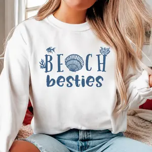 Beach Besties Sweatshirt, Girls Beach Trip, Matching Girls Trip, Summer Outfit, Best Friend Shirt, Cute Beach Vacation