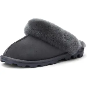 Waysoft Women'S Genuine Australian Sheepskin Slippers, 100% Shearling, 8Mm Memory-Foam, Hard Bottom Slipper WaySoft