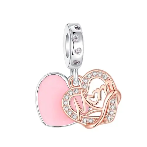Two tone Mom Dangle Charm