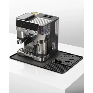 Silicone Coffee Maker Mat for Ninja Luxe Espresso Coffee Machine ES601/ES701 & Suitable for Breville Barista Express & Delonghi - 23"x15" Large Anti-Slip Heat-Resistant Bar Mat