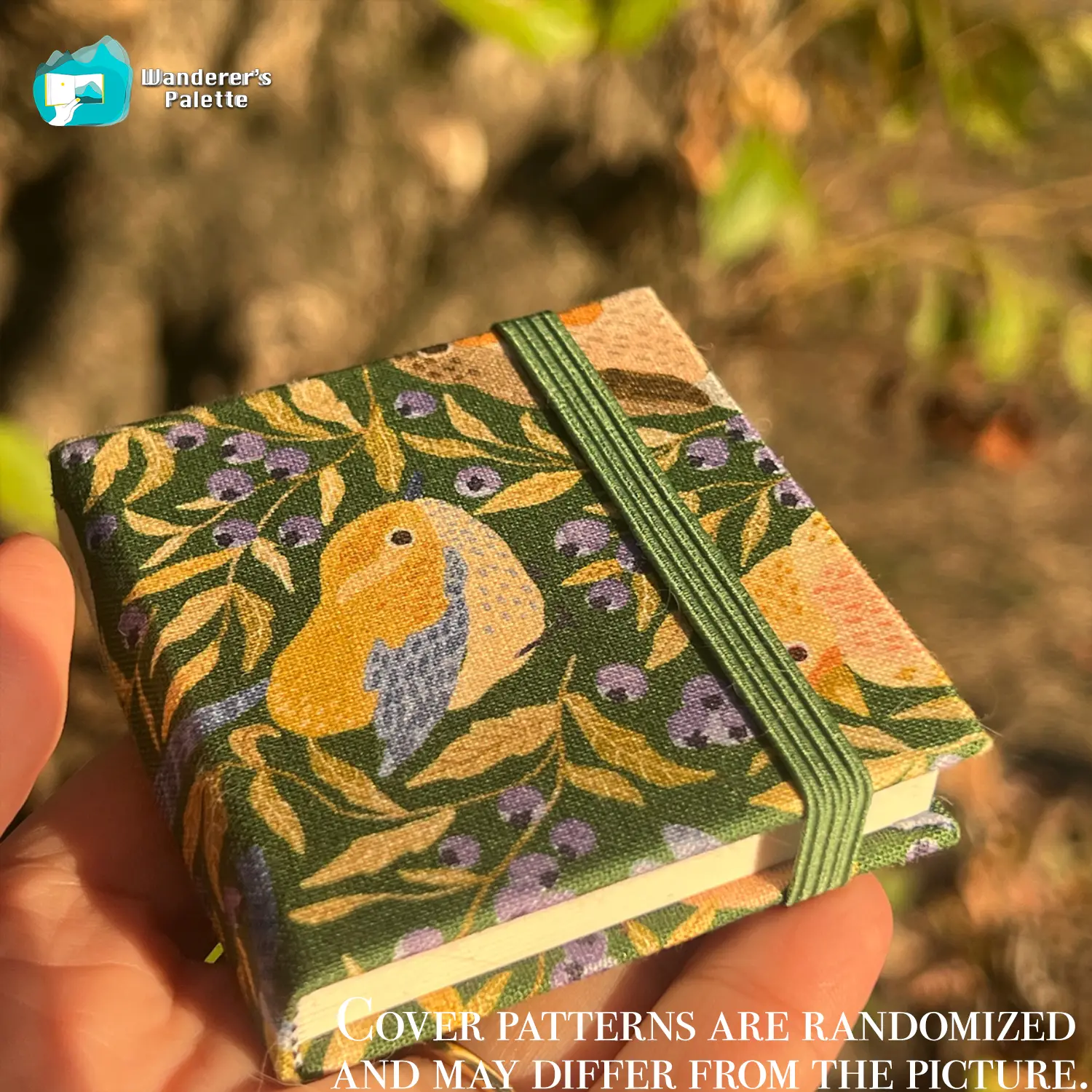 Mini Watercolor Journal: 100% Cotton, Hot Press, Linen Cover - 2.4"x2.4"