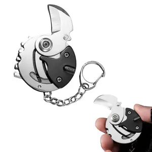7 in 1 Mini EDC Tools Knife, Phillips & Flathead Screw drivers, Torx, Hex Wrench, Stainless Steel Keychain tools and gadgets, tool kit set, Everyday Carry, Box cutter, navajas