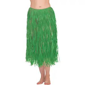 Adult Green Hula Grass Skirt for Luau Parties