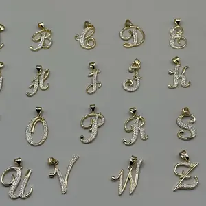 Gold-Filled Pendant & Charms - Elegant Alphabet Design for dayli use