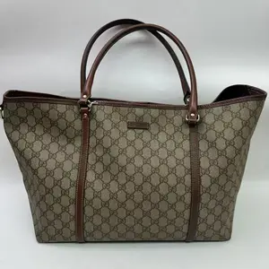 Pre-owned Pvc Crossbody Bags GUCCI GG Canvas Tote Bag Leather