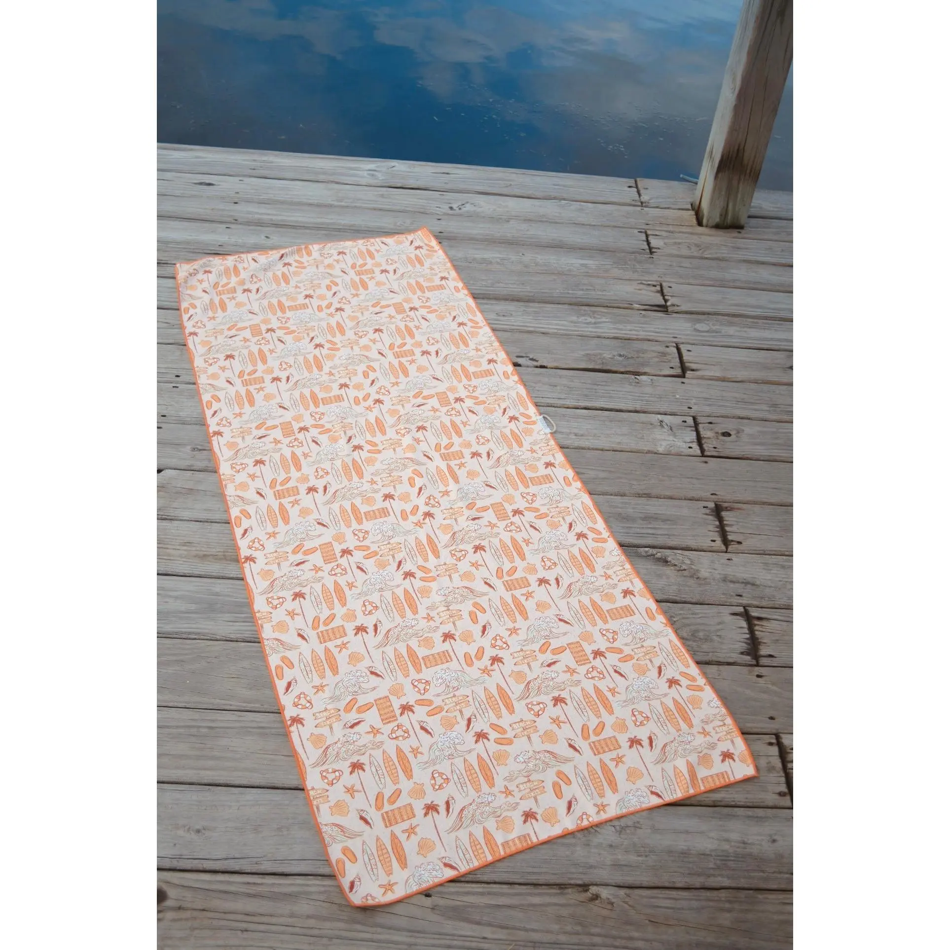 Coastal Sunset Recycled Towel - Eco-Friendly