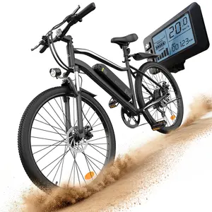 NovaE 750W Peak Electric Bike for Adults, 26" Fat Tire Ebike with 36V 15Ah Removable Battery, 25MPH Max Speed & 37+ Miles Range, 7-Speed Dual Disc Brake E-Bike for Commuting, Mountain, Off-Road