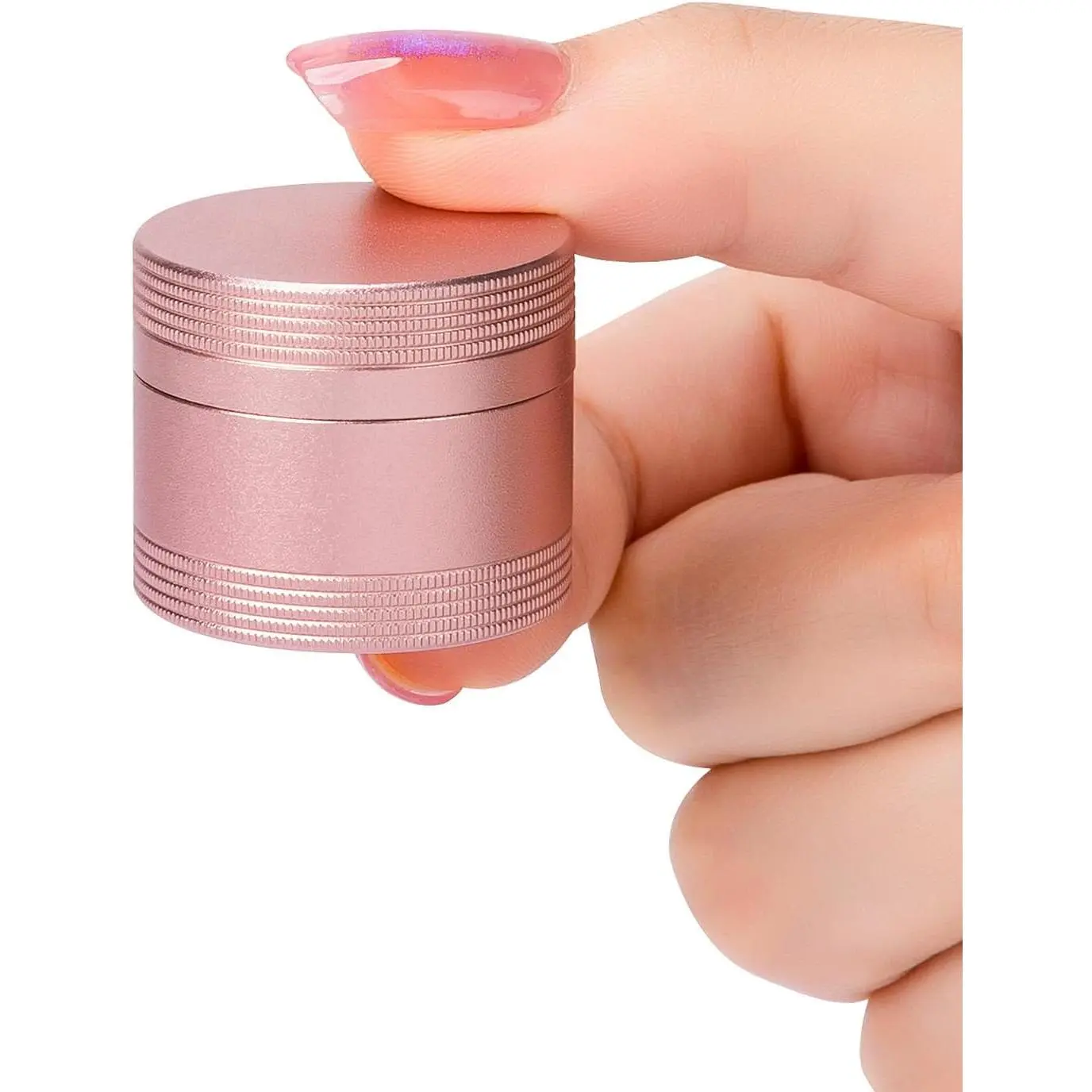 Small Daily Pill Case Pill Box - Portable Metal Pill Container for Pocket Purse, Single Waterproof Pill Holder for Vitamins, Cod Liver Oil, Medicine, Pill Organizer Pink