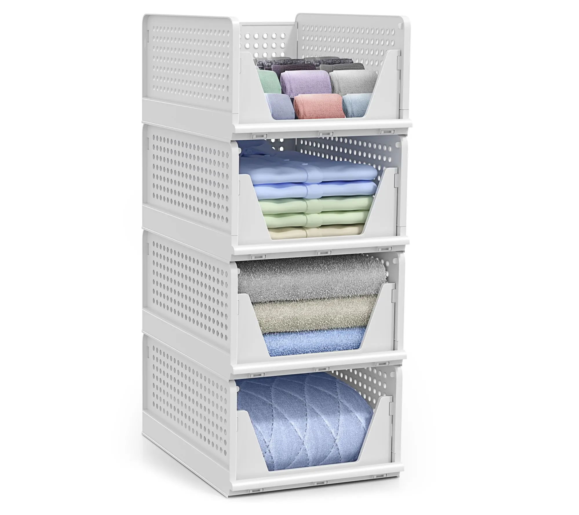 Sorbus Shelf Organizer - Closet Shelf Organizer4 Pack Medium Sorbus Shelf Organizer - Closet Shelf Organizer4 Pack Medium