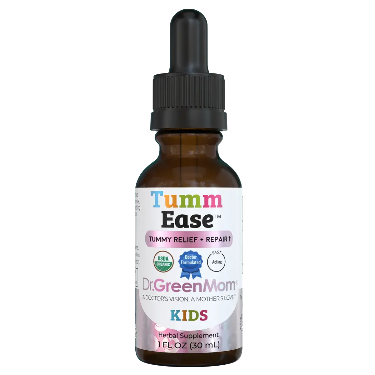 Dr. Green Mom TummEase Liquid Drops - Natural Digestive Relief & Upset Stomach Support Supplement