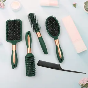 5 comb sets and 1 Rake shaped cleaning brush, Clean up residual hair, air cushion comb, cleaning tool