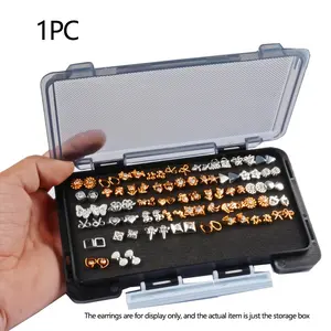 Portable Earring Storage Box Jewelry Case