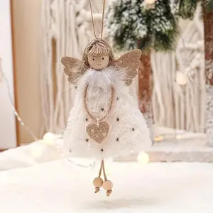 Christmas Decorative Pendant, Creative Doll Angel Girl Ornament for Tree, Holiday Scene Home Office Party Display