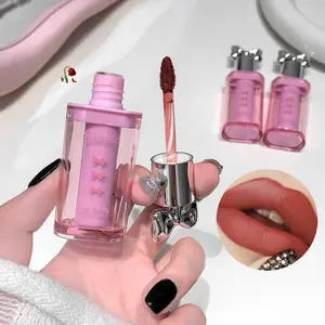 1pc Sakura Butterfly Velvet Matte Lip Mud, Dense and Fine Texture, Lightweight and Smooth, Creamy Soft, Rich Color, Holiday Gift, Lipstick Makeup