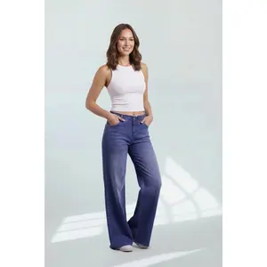The Drew by Ava Lane Low-Rise Tummy Control Wide Leg Jeans in Three Lengths
