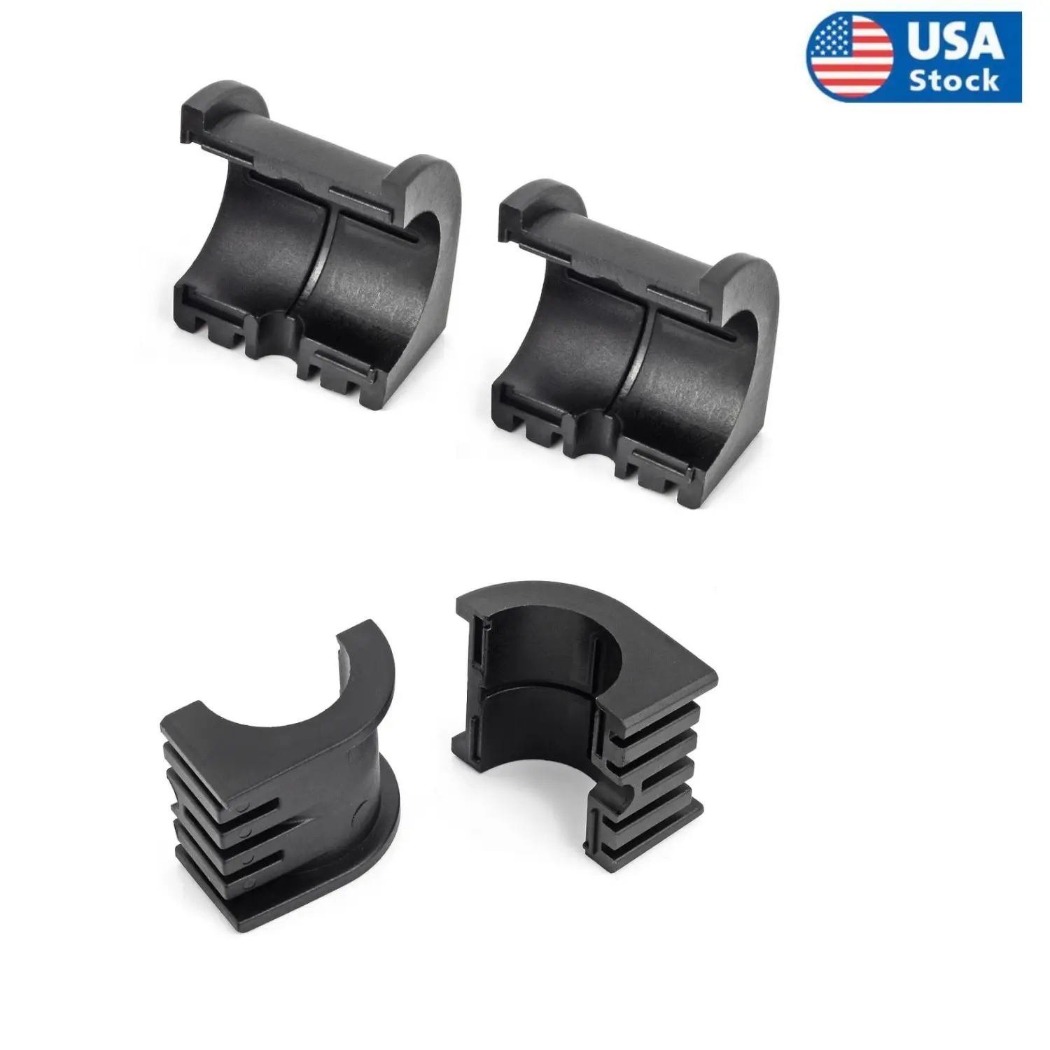 4-Pack Rear Stabilizer Bar Bushings for Polaris Ranger (500, 570, 499, 700, 800, 900, 1000), 2001 Work 500, 2001-2002 Magnum 325 4x4, 2002 Luh 6x13 Pps, 2003-2006 Trail Blazer 250, 2001 Ppt 6X6
