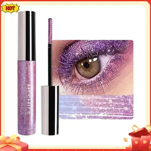 Glitter Mascara Purple Eyelash Waterproof Long Lasting Diamond Glitter Lashes Stage Party Wedding Music Festival Eyes Makeup Cosmetic 01
